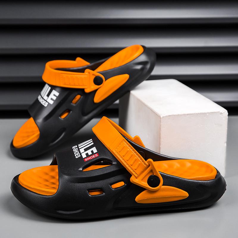 

Модные мужские сандалии, пляжные тапочки для отдыха на природе, удобные шлепанцы с мягкой подошвой, мужские сабо, повседневная обувь, садовая обувь, мужские пляжные сандалии 40-41