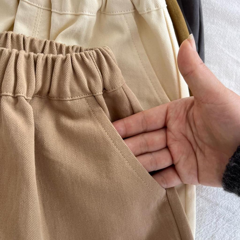 New Boys' Spring & Autumn Carrot Pants - Fashionable Casual Straight-Leg Trousers for Infants & Toddlers