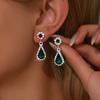 2PC Women's Fashion Water Drop Earrings, Simple, Light Luxury, Retro Style Earrings, Ear Accessories