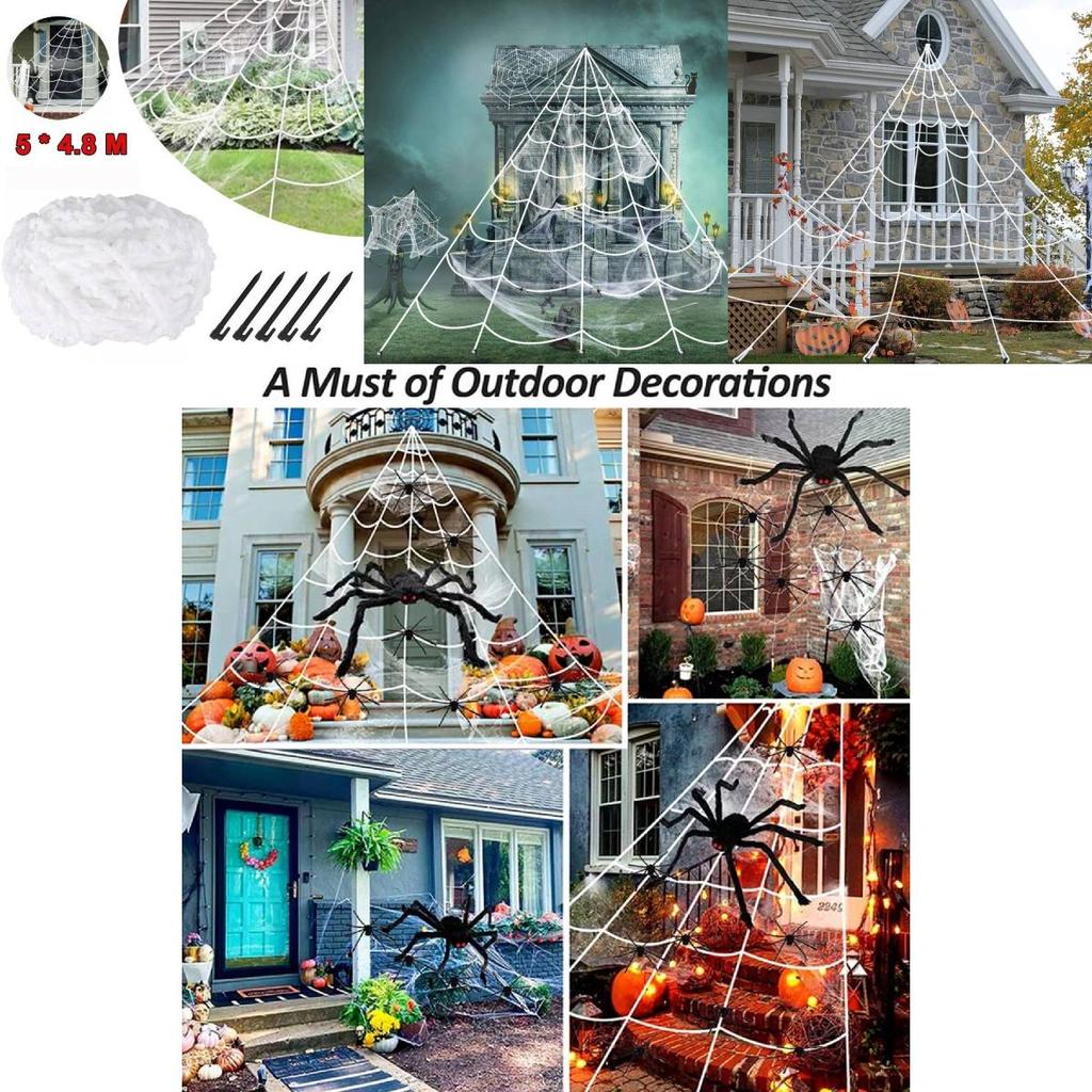 Giant Decoration Halloween Spider Web Party Outdoor Props Accessories Decor