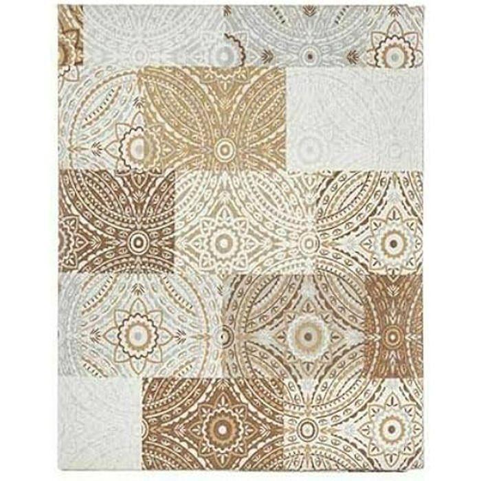 Nappe - Kinvara - Carrelée - 140 X 180 Cm - Beige - Anti-taches - 6 Unités