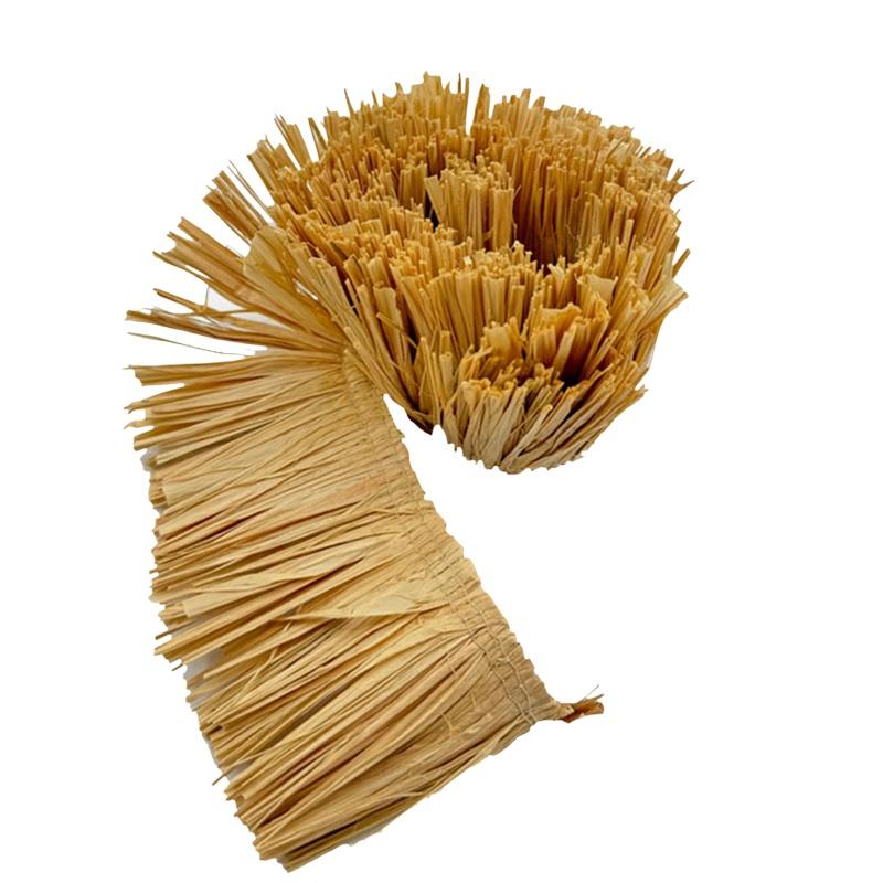 Natural Wedding Garland DIY Home Supply Background Wall Decoration Raffia Straw Tassels Jute Fringe Trim 1meter Accessories Gift