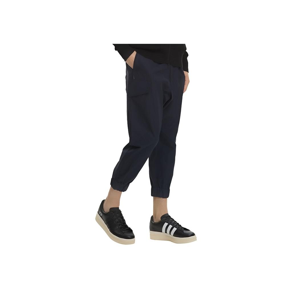 Y-3 Loose Lace-Up Casual Trousers Men Bottoms Navy GK4558