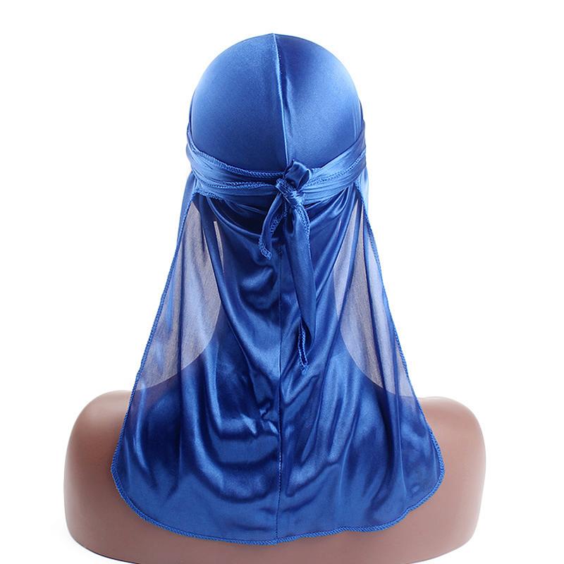 Unisex Menn Kvinner Bandana Durag Hodeplagg Hodeplagg Silke Piratlue Wrap Hatter