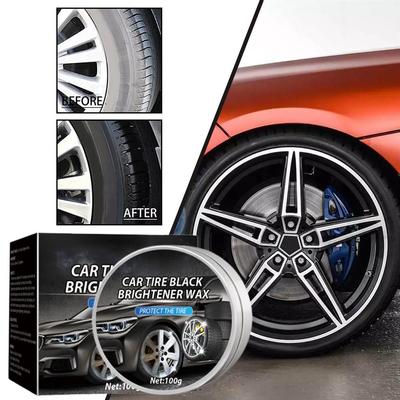 Auto Reifenrunderneuerungswachs Reifenbeschichtungspaste Reifenglanzpaste Auto Gummiteile Alterungsschutzbeschichtung Glanzwachs T7B8