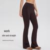 Calças de Yoga Flare de Cintura Alta Femininas - Levanta Bumbum, Ajuste Justo, Elásticas para Esportes, Dança, Fitness