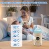 ABS Portable Bottle Warmer Bag 360° Heating Baby Bottle Warmer Bag 6 Temperature Setting Intelligent Milk Warming for Home