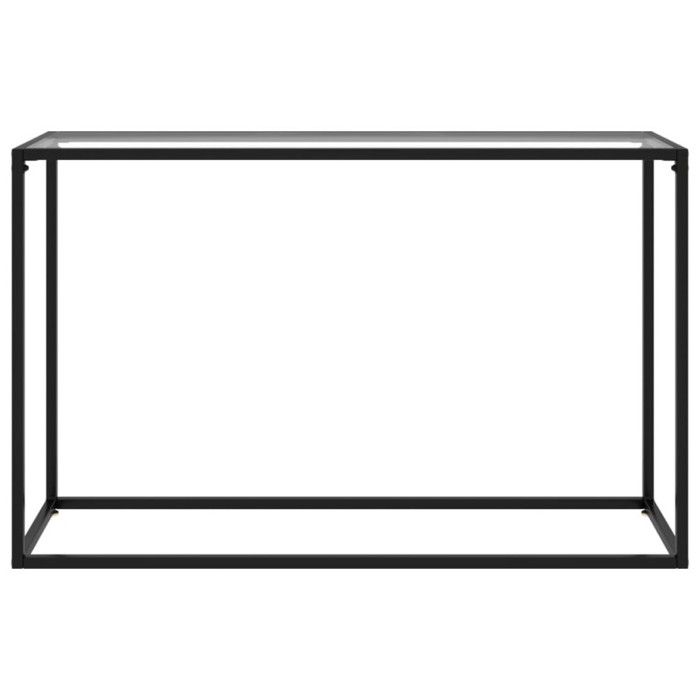 VidaXL Table console Transparent 120x35x75 cm Verre trempé