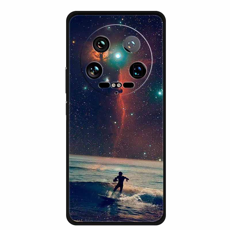 For Xiaomi 14 Ultra 5G Case 6.73''Animals Painted Silicone Soft TPU Coques for Xiaomi 14Ultra Shockproof Cover Shells Cool Wolf