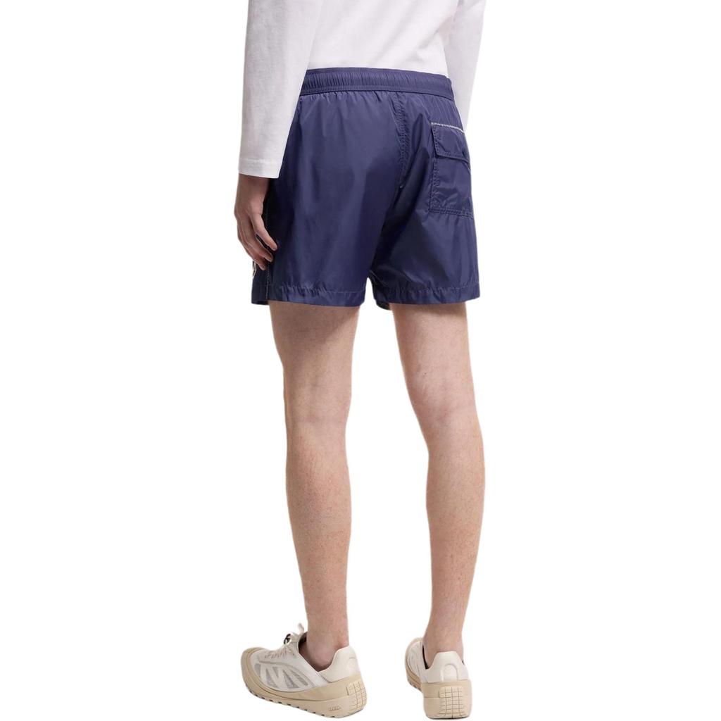 Moncler SS26 Beach Logo Quick-Dry Mid-Rise Swim Trunks Men swimwear L10912C000115985M754
