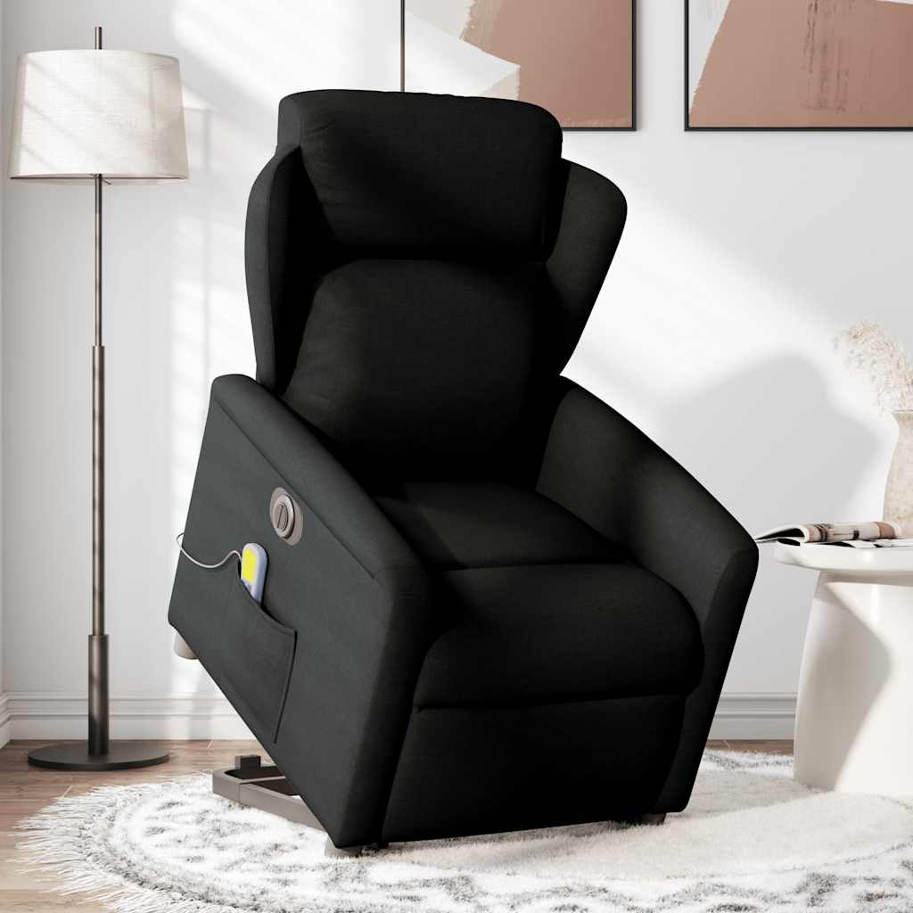 Lift-Up Massage Chair, Electric, Reclining, Black