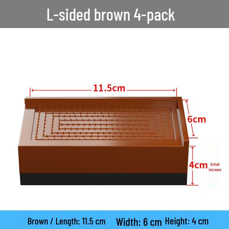 "Non-Slip Furniture Leg Pads: Height-Boosting Support for Tables & Sofas"