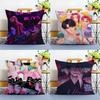 Saja Boys-S K-Pop Demon Hunters-H Anime Movie Pillow Case Anti-Dustmite Pillowcase Invisible Zipper Silky Short Plush Sofa