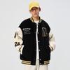 Men's Spring and Autumn American Retro Baseball Uniform Couple Ins Splicing Embroidery Jacket Men's Loose Fried Street