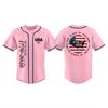 Unisex Baseballtrikot Oberteil für Erwachsene mit 1776-2026 Aufdruck USA Flagge Grafik Knopfleiste Kurze Ärmel Sportshirt für den Unabhängigkeitstag