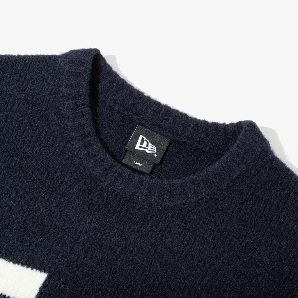 New Era MLB Los Angeles Dodgers Color Block Loose Fit Drop Shoulder Crewneck Sweater Unisex Sweater Dark-Blue 13781165