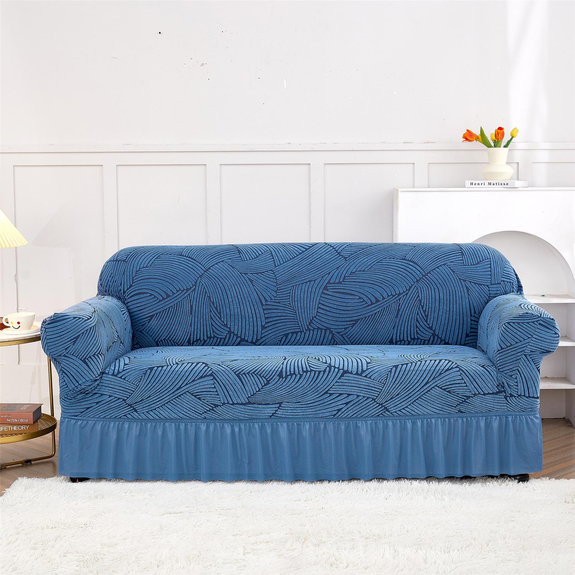 All-inclusive Skirt Sofa Cover Cationic Thickened Sofa Cover Home Sofa Cushion Single seat sofa 90-140cm