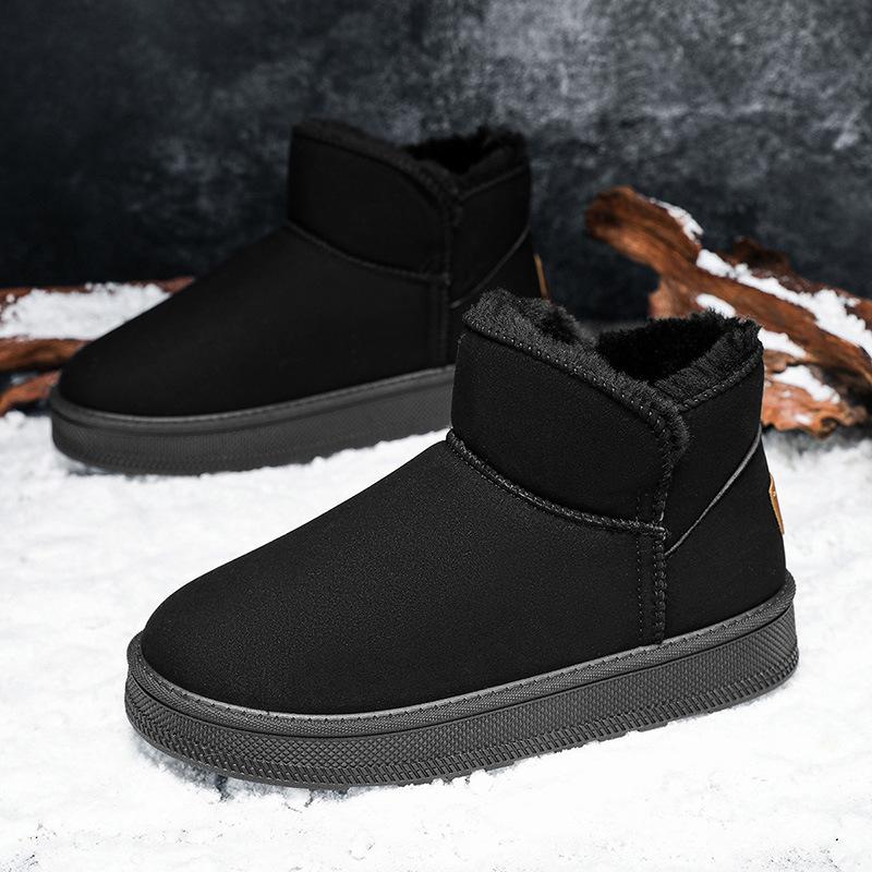 Ανδρικά Παπούτσια Μπότες Χιονιού Ανδρικά Φλις Πυκνωμένα Ζεστά Ανδρικά Υπαίθρια Casual Ψηλά Χειμερινά Ανδρικά Βαμβακερά Παπούτσια Μπότες