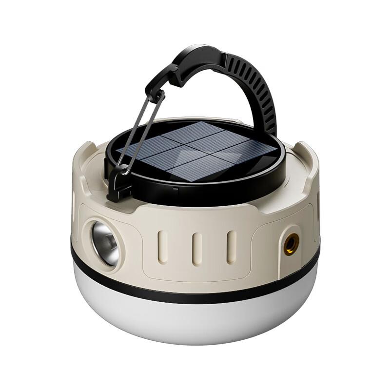 XIAOYEREN Solar Outdoor Camping Light, Long-Lasting Battery Life, Tent Atmosphere, Garden Rechargeable Night Market Stall Small Hanging Light