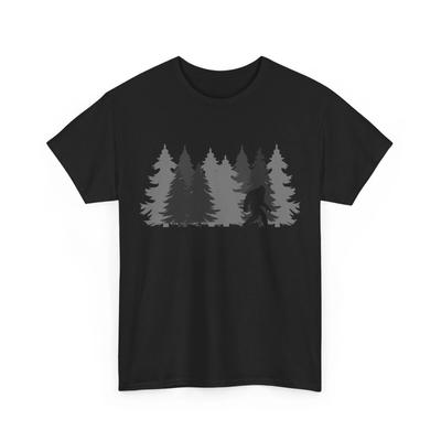 Bigfoot Sasquatch T Shirt, Bigfoot Lovers Pine Trees Women Men Shirt