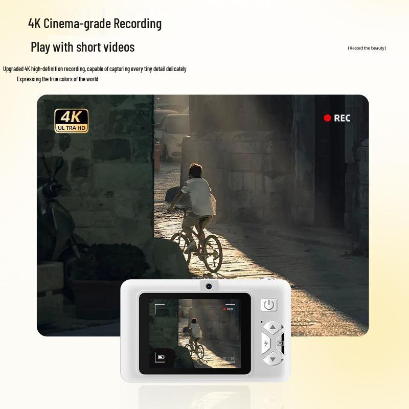 Retro CCD Portable Dual Flash Card Camera for Students