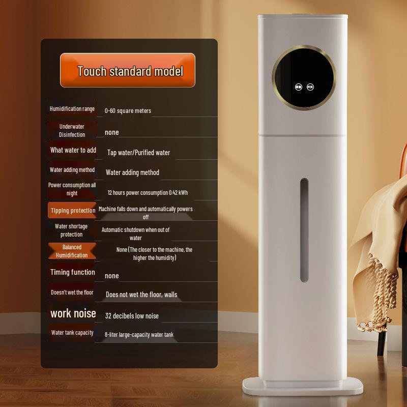 Silent Smart Air Humidifier for Home, Bedroom & Nursery - Large Mist Output & Sterilization