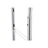 SONGMICS HSR12S Heavy Duty Metal Coat Rack Stand 110kg Heavy Duty Clothes Rack On Wheels Length 129-169 Cm Chrome