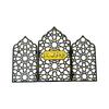 Islamic Cultural Acrylic Castles Mini Folding Screen Ornament with Intricate Carving for Muslims Party Desktop Decors