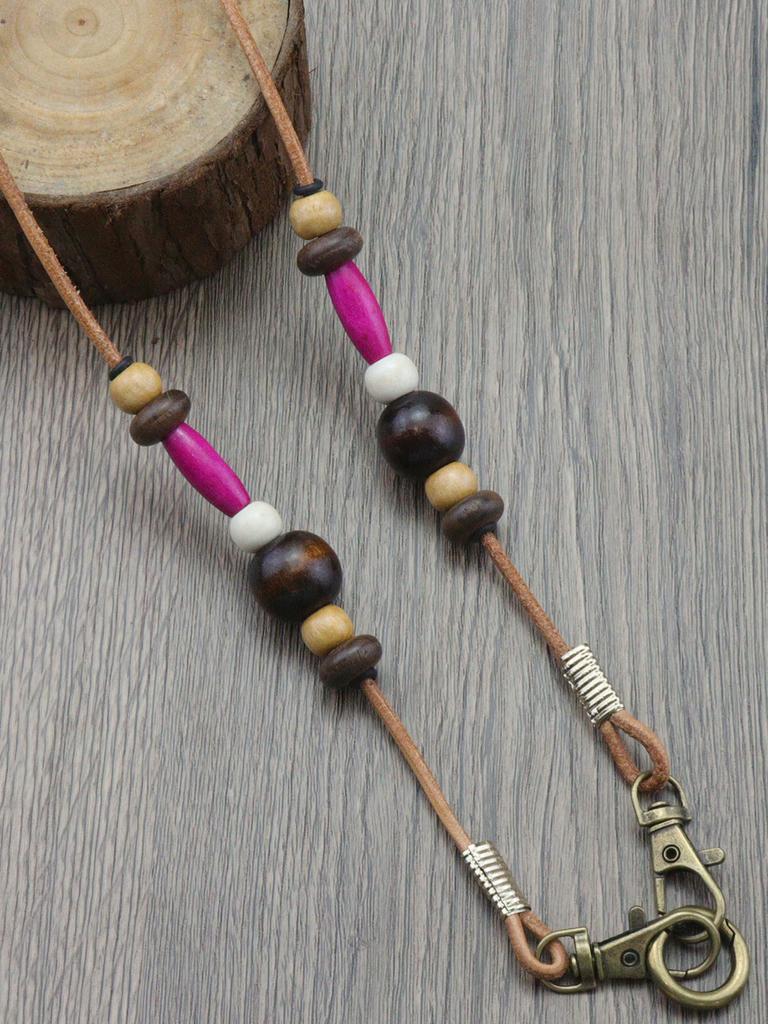 Detachable Hand-beaded Phone Lanyard Retro Neck Slant Phone Accessories