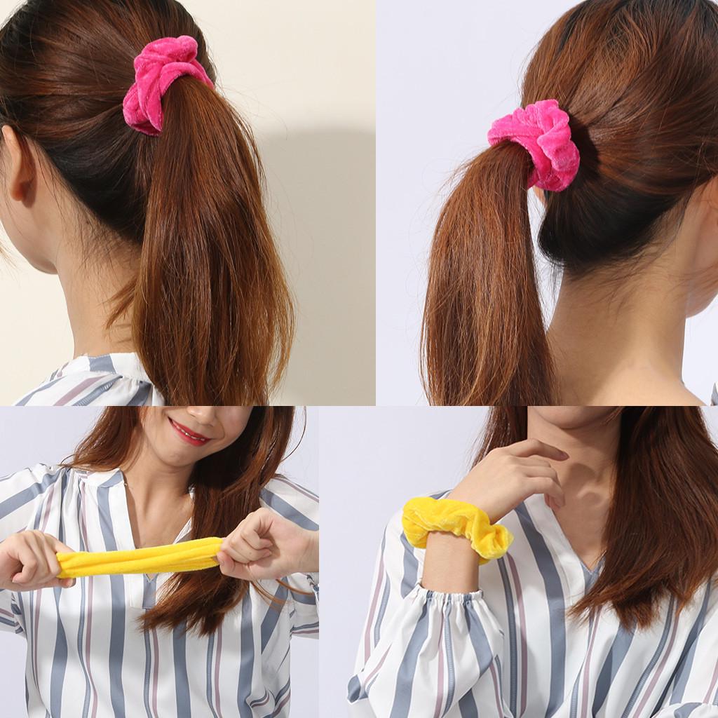 40 Pcs Velvet Elastic Hair Bands for Women or Girls Hair Accessories