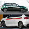 For Alfa Romeo Giulietta 2PCS Car Waist Line Stickers Sport Stripes Styling Vinyl Film Trim Decals Auto SUV Tuning Accessories