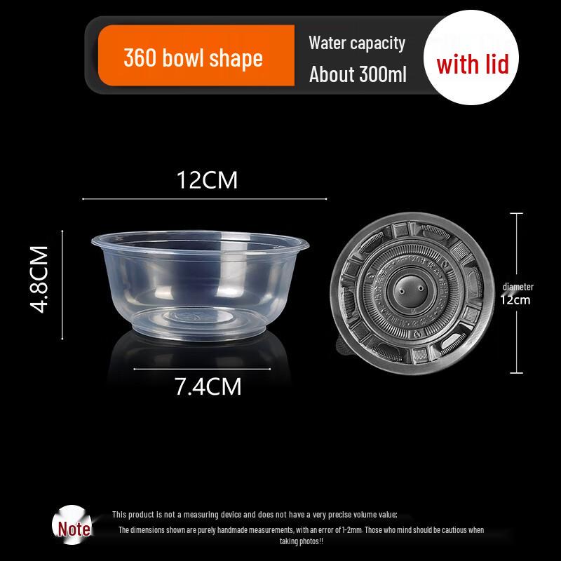 Food Grade Disposable Round Bowls with Lids