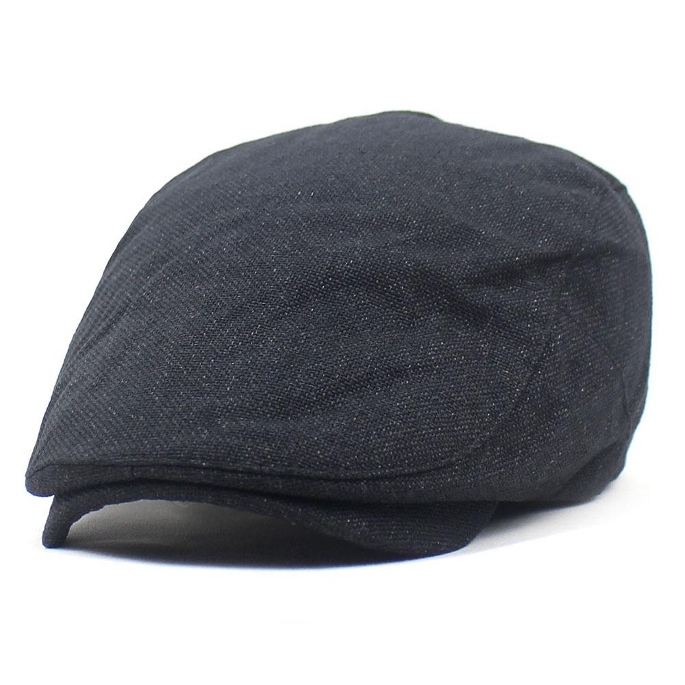 New men's hat cotton and linen beret old man's hat casual cap autumn and winter forward hat