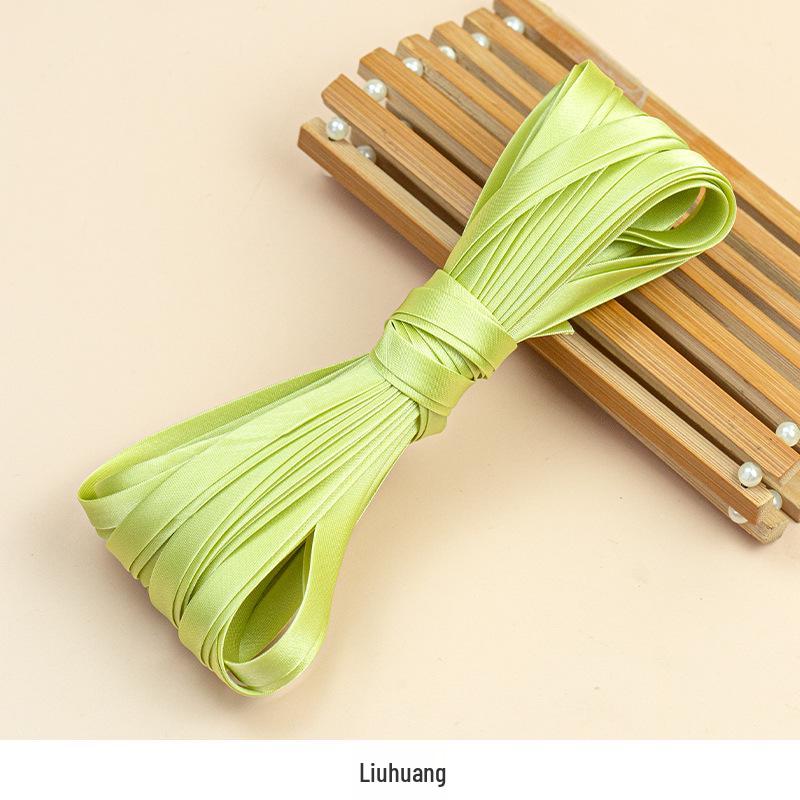 Hengmeihe 0.85cm Satin Cheongsam Hemming Strip: Solid Color, Imitation Silk, Non-Iron Accessories for Women