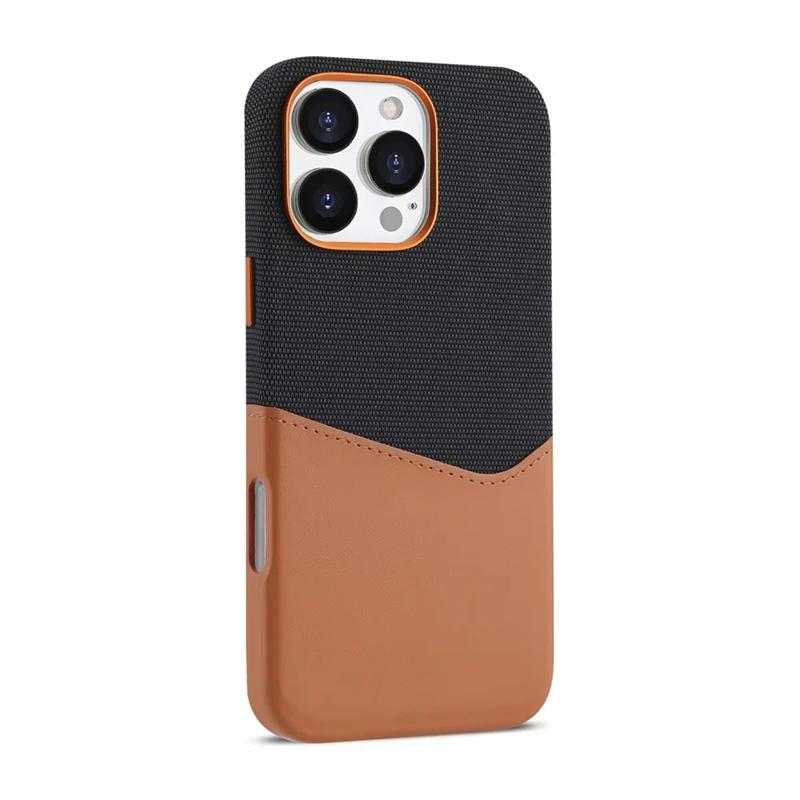 Microfiber Card Holder Leather Magnetic Case for Magsafe IPhone 16 15 14 13 12 Pro Max Plus 16Pro i16 i15 ProMax Mac Safe Cover