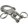 keehui Pair of 2-3/4inch Jaw Swivel Snap Shackle 316 Stainless Steel for Sailboat Spinnaker Halyard