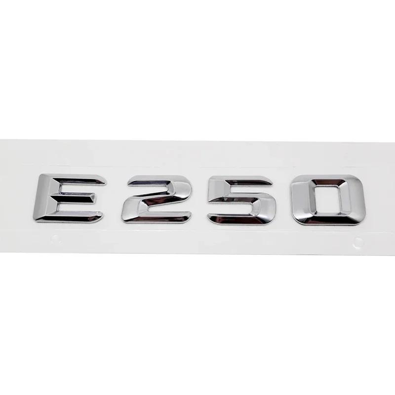 Car Tail Letter Number Emblem Sticker Rear Trunk Badge Decal for Mercedes Benz E Class E53 E55 E63 E200 E220 E230 E240 E250 E260
