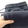Men's Casual Straight-Leg Waffle Knit Jogger Pants: Versatile, Trendy, and Comfortable for Work and Summer