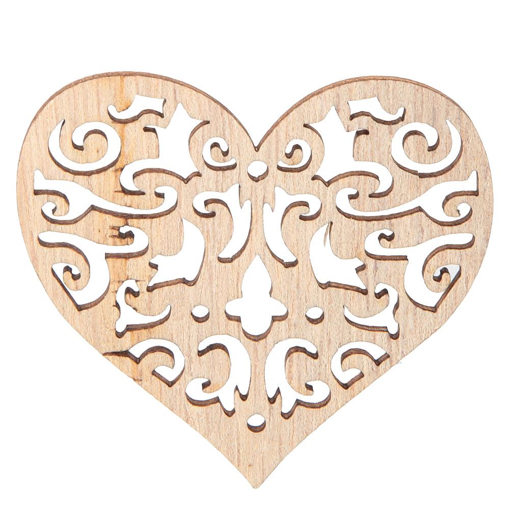 10pcs Hollow Love Hearts Shape Wooden Art Craft Decoration for Home Wedding