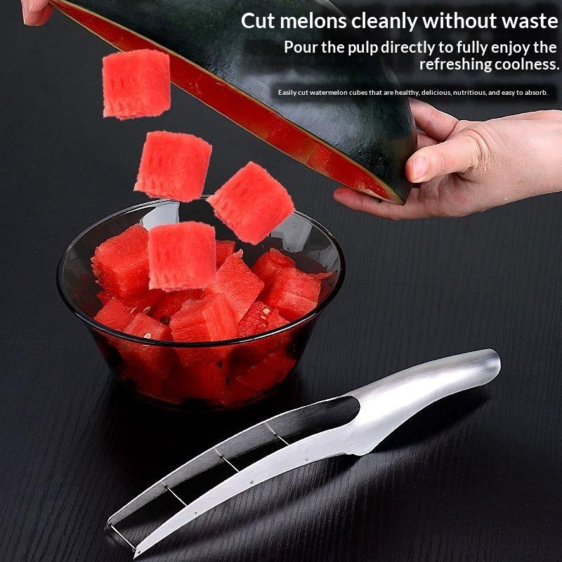 1 Set Lebensmittelqualität Wassermelonenschneider Multifunktionales Sommer-Fruchtschneidewerkzeug Perfekt für Küche BBQ Party Picknicks