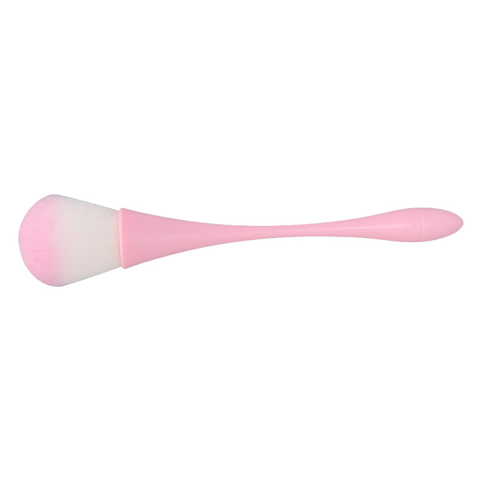 

Кисть для удаления пыли и очистки ногтей, мягкая пушистая кисть для макияжа, для румян, рассыпчатой пудры, розовая