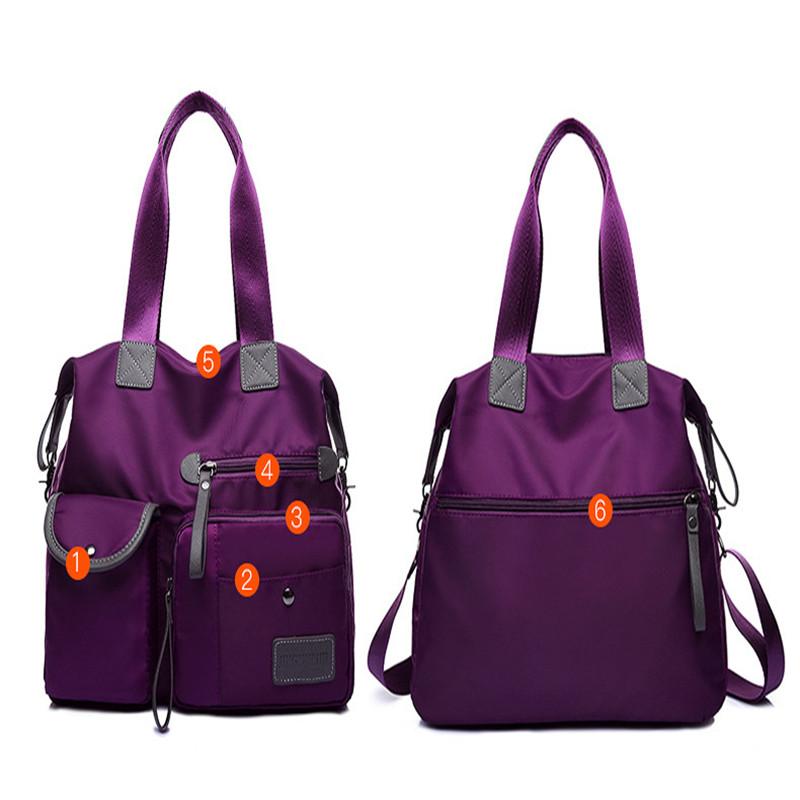 Women Large Capacity Nylon Shoulder Bags Messenger Waterproof Crossbody Bags Casual Tote Ladies Outdoor Travelling Bags CLE