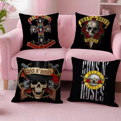 G-Guns N R-Roses-ES Poszewka na poduszkę z motywem zespołu Na Sofę Samochód Biuro Kawiarnia Miękka i Wygodna Dwustronny Druk Poszewka na Poduszkę