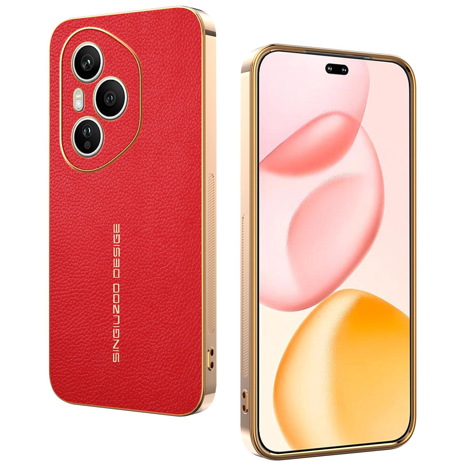 

Для Honor 400 Pro 5G (Глобальний) Чохол Проти подряпин Текстура лічі ТПУ Шкіра ПУ Задня кришка для телефону