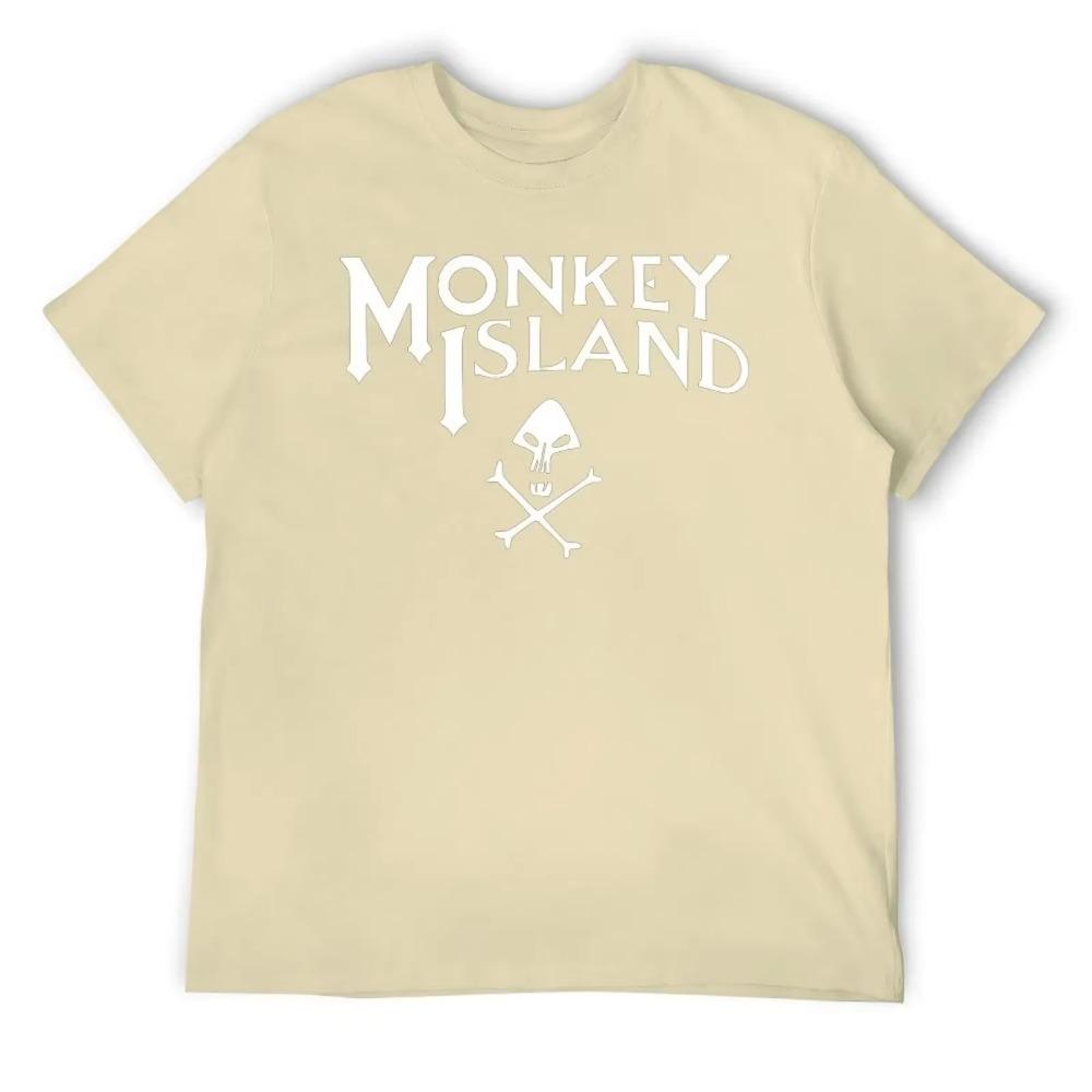Monkey Island Classic Round Neck T-shirt Motion Tees Unique Funny Joke Fitness USA Size