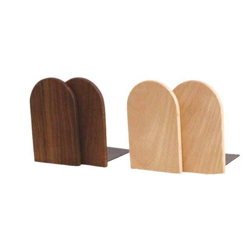 Holzbuchständer Desktop-Organizer Regalhalter Bücher Papiere Dokumente Minimalistisch Büro Home-Study