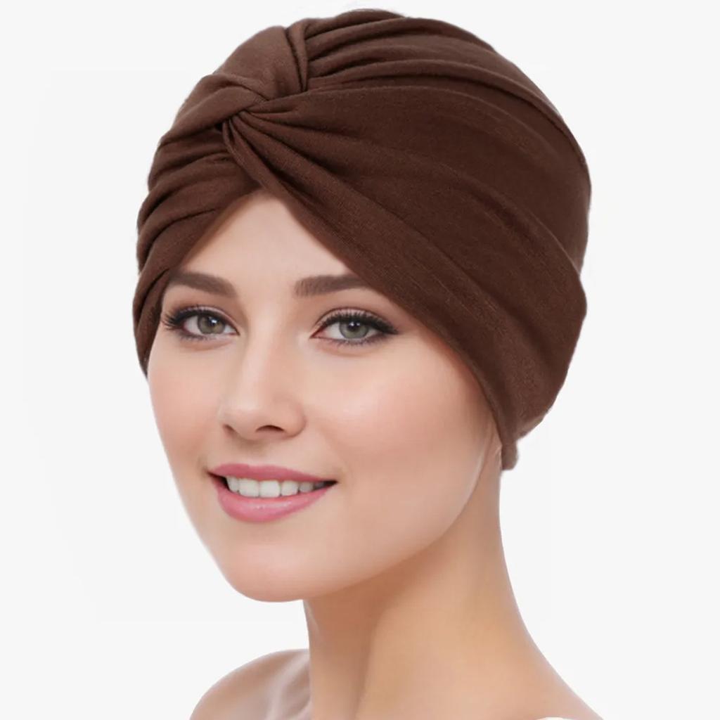1 sztuka Elastyczne Turbany Nakrycie Głowy Kobiety Czapka Pokrycie Skręcony Plisowany Opaska na Głowę Różne Kolory Pokrycie Włosów Czapki Beanie dla Kobiet Dziewcząt