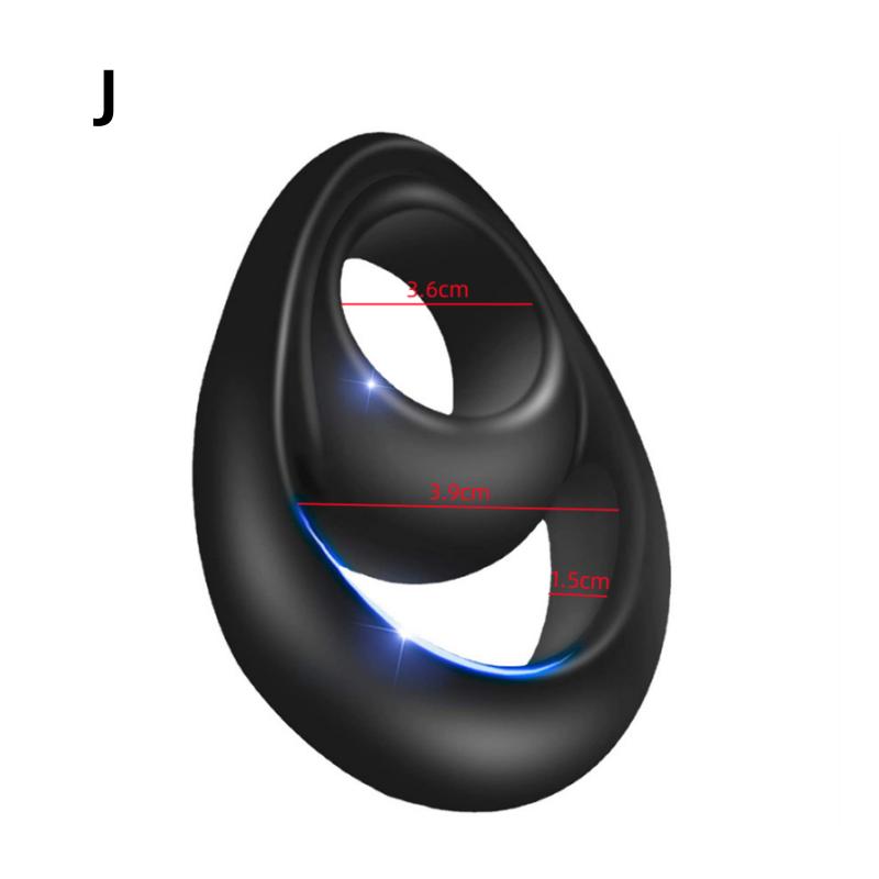 Male Penis Testis Lock Cock Ring Removable Erection Delay Time Ejaculation Penis Ring Enlargement Ball Stretcher Sex Toy Big Man