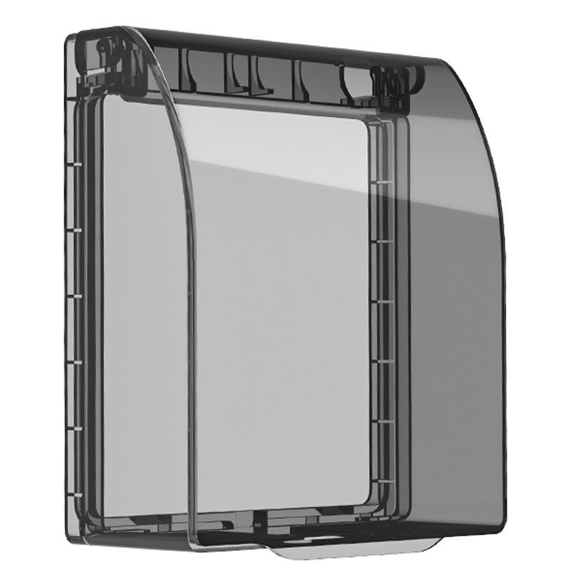 86 Type Waterproof Switch Socket Cover - Bathroom Splash-Proof Transparent, Glue-Free, No-Trace