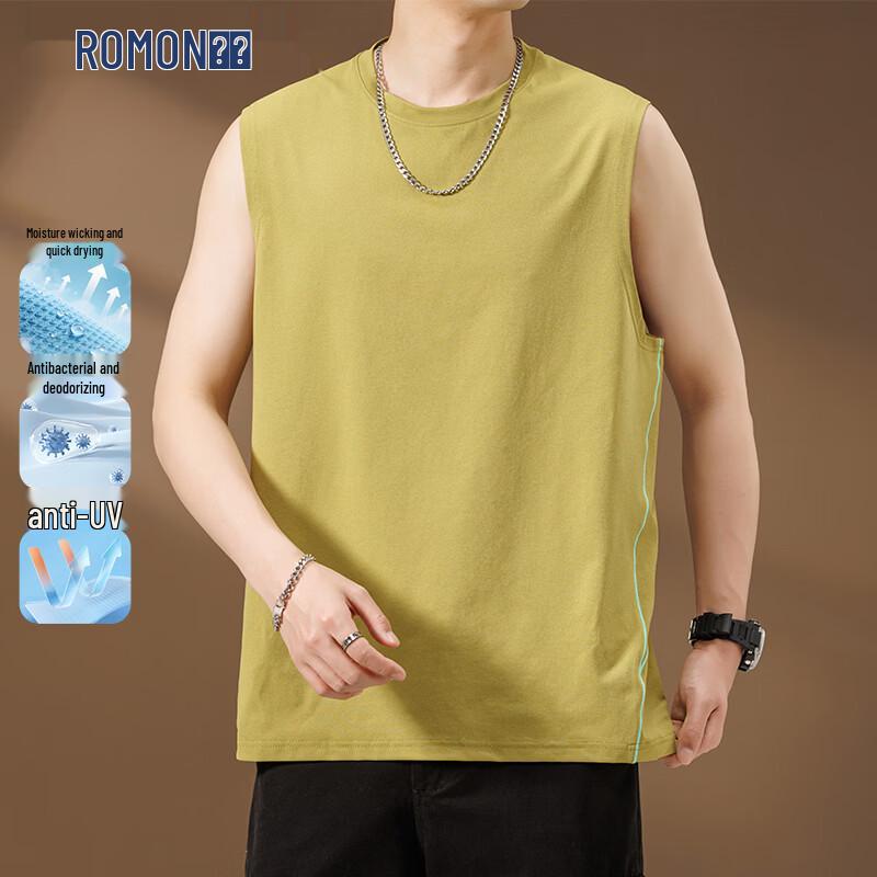

Romon Men s Anti-Bacterial Sleeveless Tank Top L